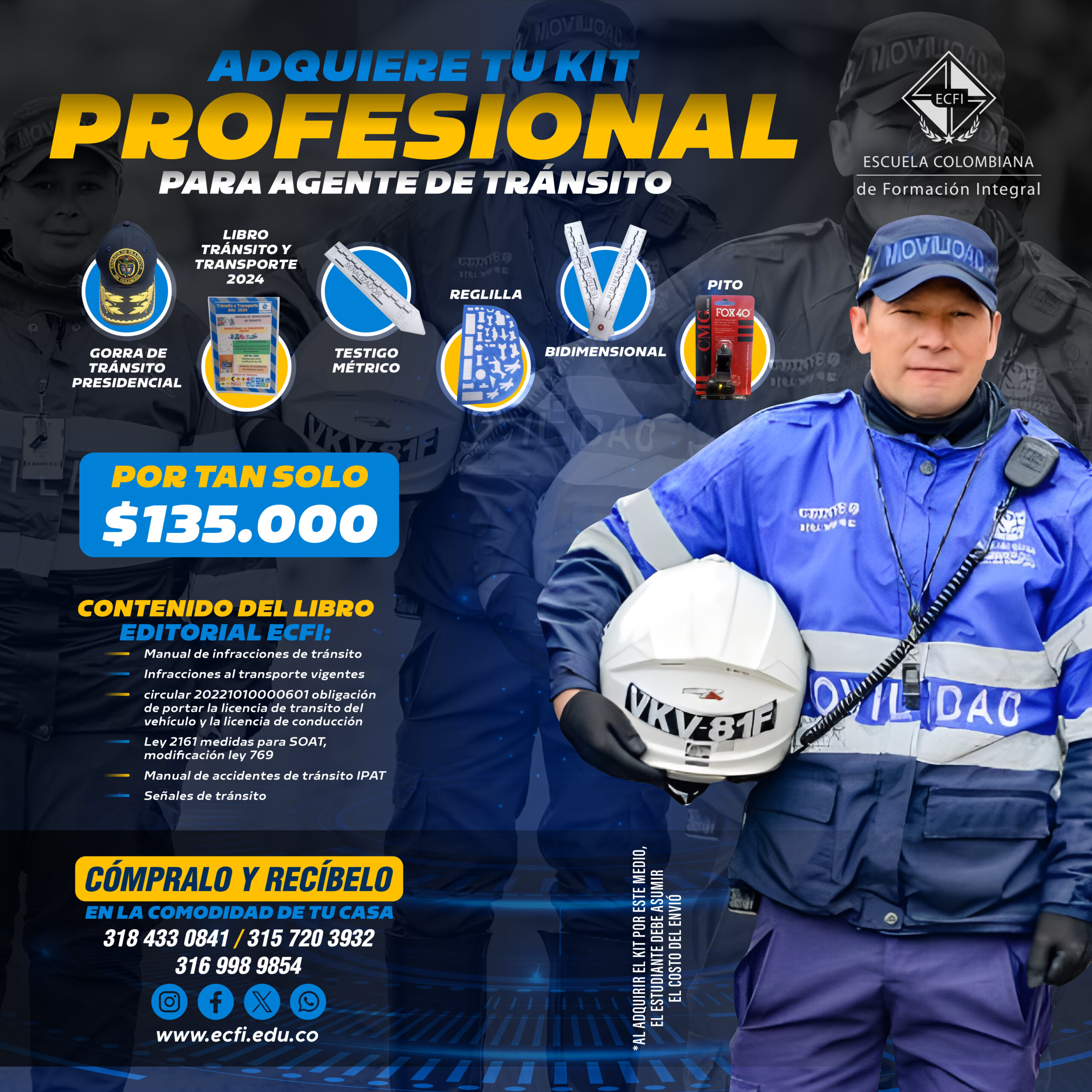 Kit Profesional Agente de Tránsito